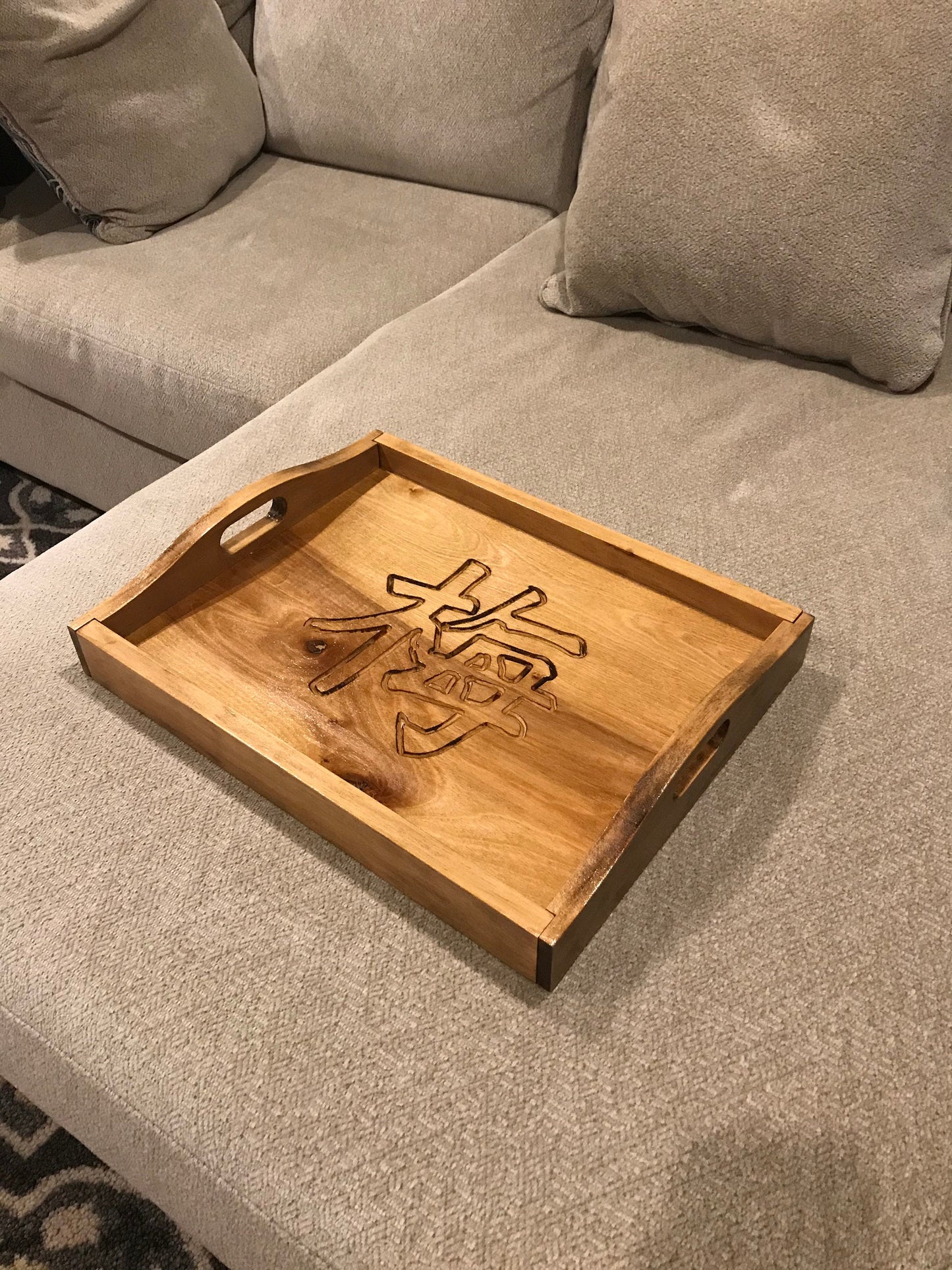 Personalized Wooden Serving Tray: Your Photo