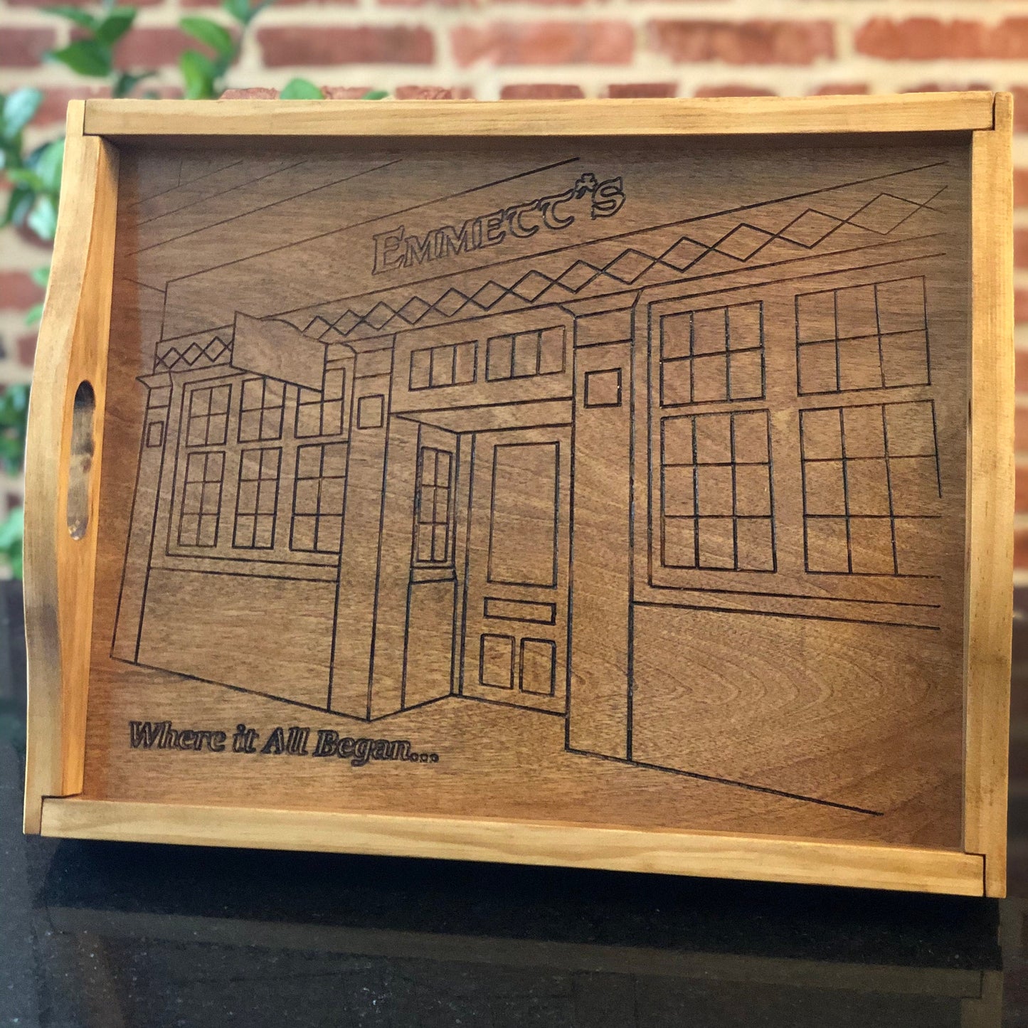 Personalized Wooden Serving Tray: Your Photo