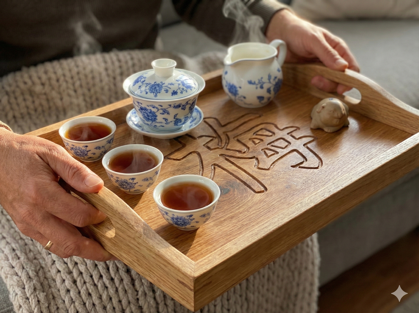 Personalized Wooden Serving Tray: Your Word